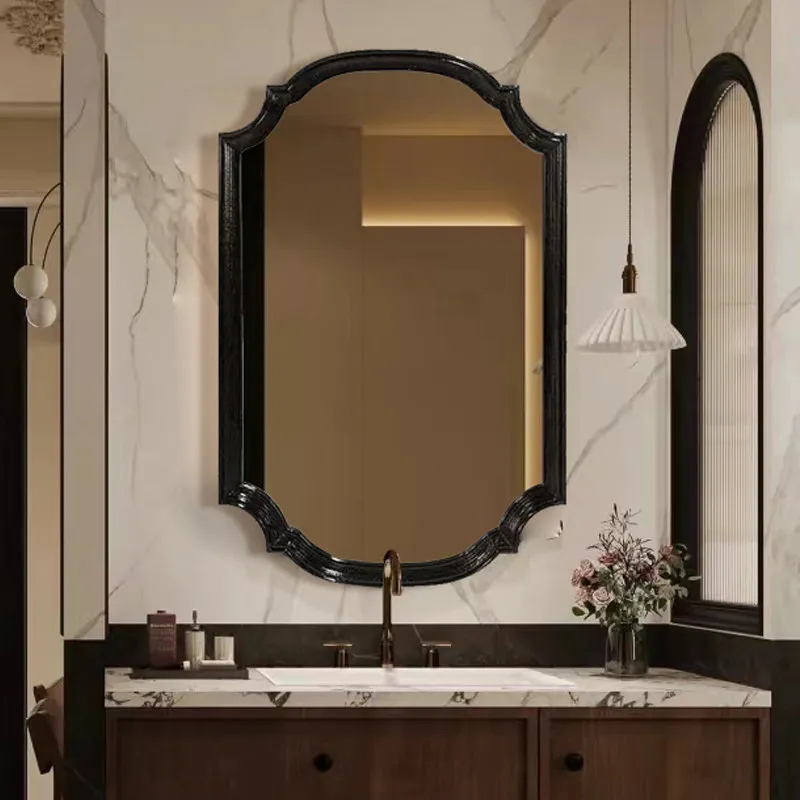 Modern Aesthetic Mirror Korean Style Luxury Vintage Nordic Mirror Dressing Table Makeup Spiegel Wand Living Room Decorations