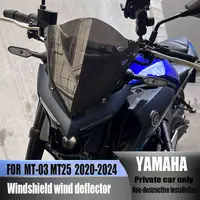 Para YAMAHA MT25 MT03 2020-2025 motocicleta deportes Touring parabrisas delantero visera Deflector de viento