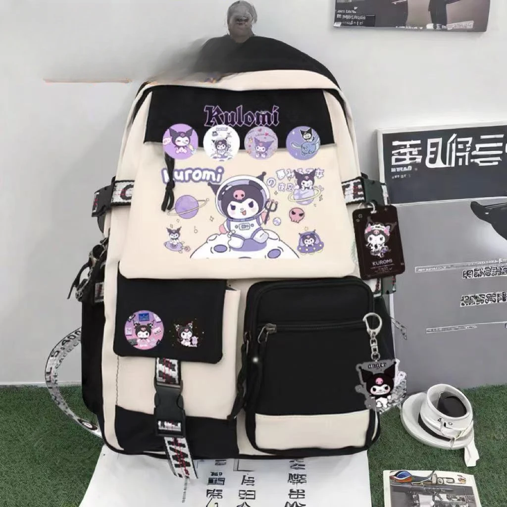 

Kuromi Sanrio Mochilas My Melody Anime Backpack Student Junior High Primary School Cute Girl Escuela Korean Style