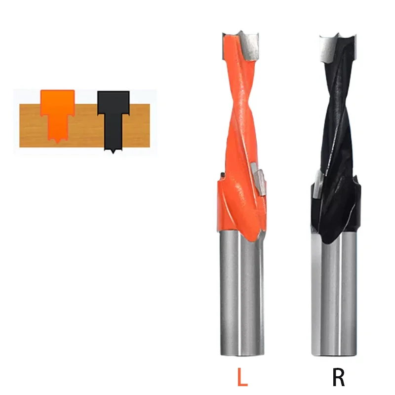 

Woodworking step， countersink three-step combined drill, screw hole row side hole carbide drill bit