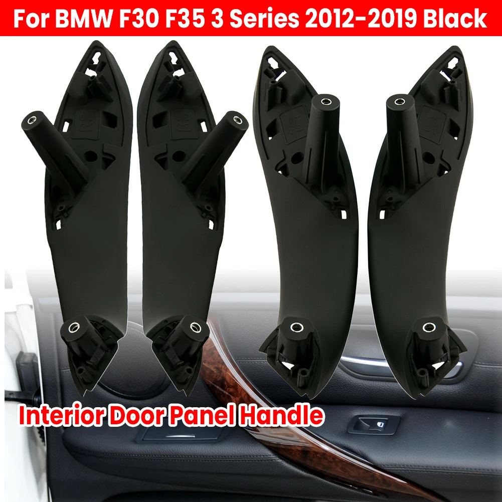مقبض سحب لوحة الباب الداخلي لسيارة BMW F30 F35 3 Series 2012-2019 أسود #1