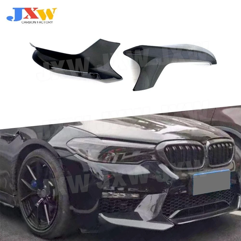 

ABS GLoss Black/Carbon Look Front Bumper Splitters For BMW 5 Series F90 M5 2018-2020 MP Style Bumper Canard Guard