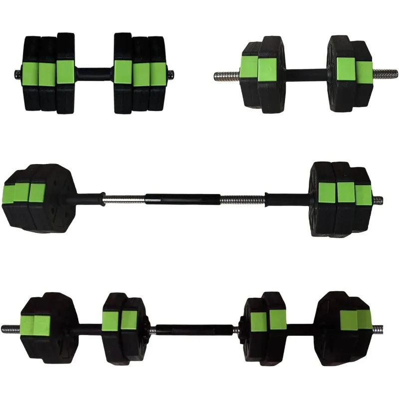 

Adjustable Dumbbell Set,2 in 1 Adjustable Dumbbell Set with Iron Handle