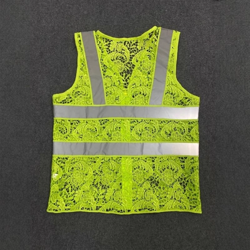 سترة عاكسة للجري، سترات أمان عالية الوضوح مع سحاب أمامي، سترات أمان عاكسة خفيفة الوزن للنساء والرجال #3