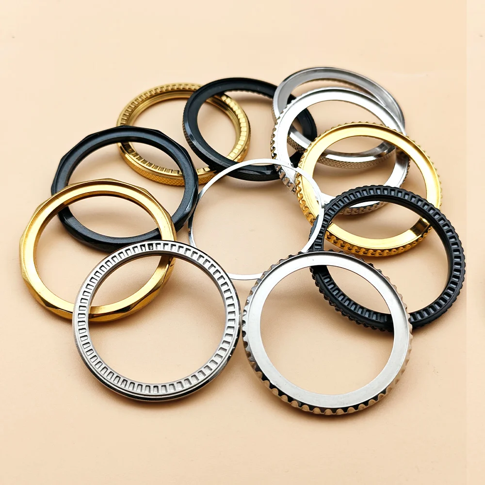 Customized 41mm SKX007 Bezel and Steel Bezel Spring Click Fit For SKX007 SKX009 SRPD Watch Case For 38mm Bezel Insert Ring