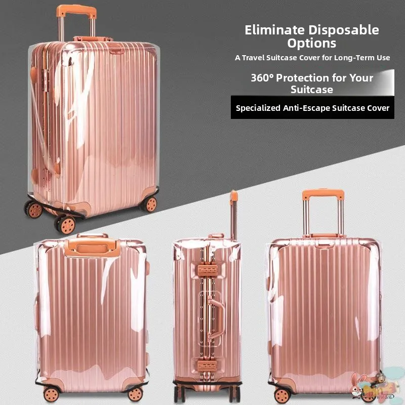 

Transparent Protective Cover Dustproof Outer ell for Lage Travel Suitcase Waterproof Wear-resistant Leather Bag Cover