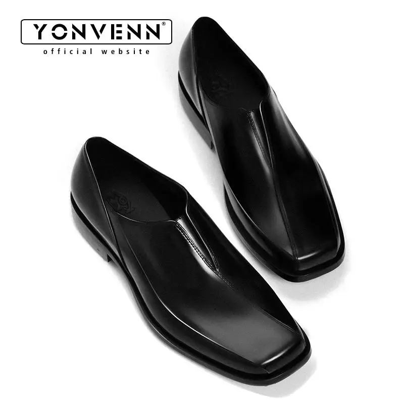 

Neutral loafers men's genuine leather British style fitted formal dress leather shoes for business leisure work commuting