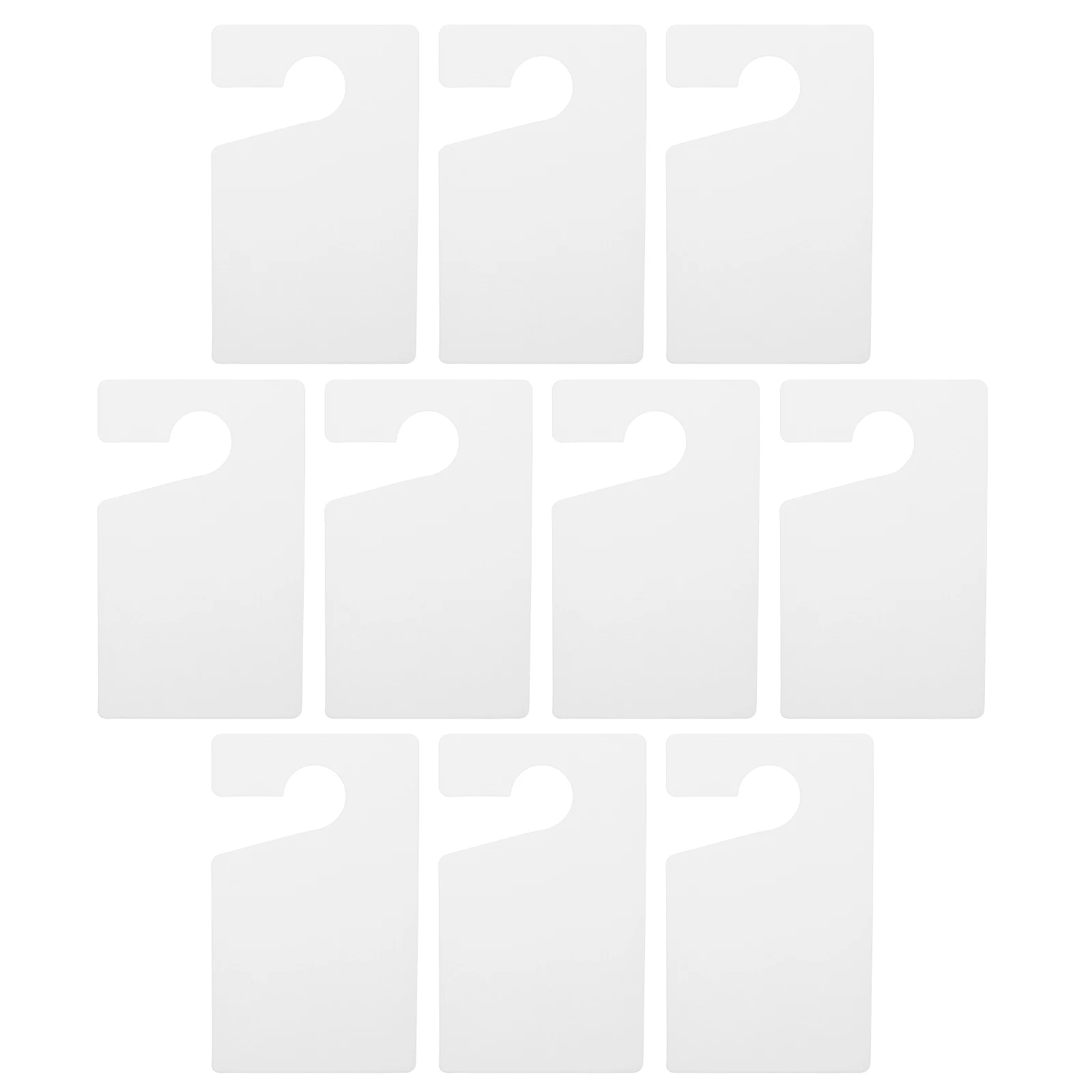 

10pcs Parking Permit Hang Tags Blank Waterproof Rear View Mirror Tags For Cars Diy Writable Temporary Parking Card Plate