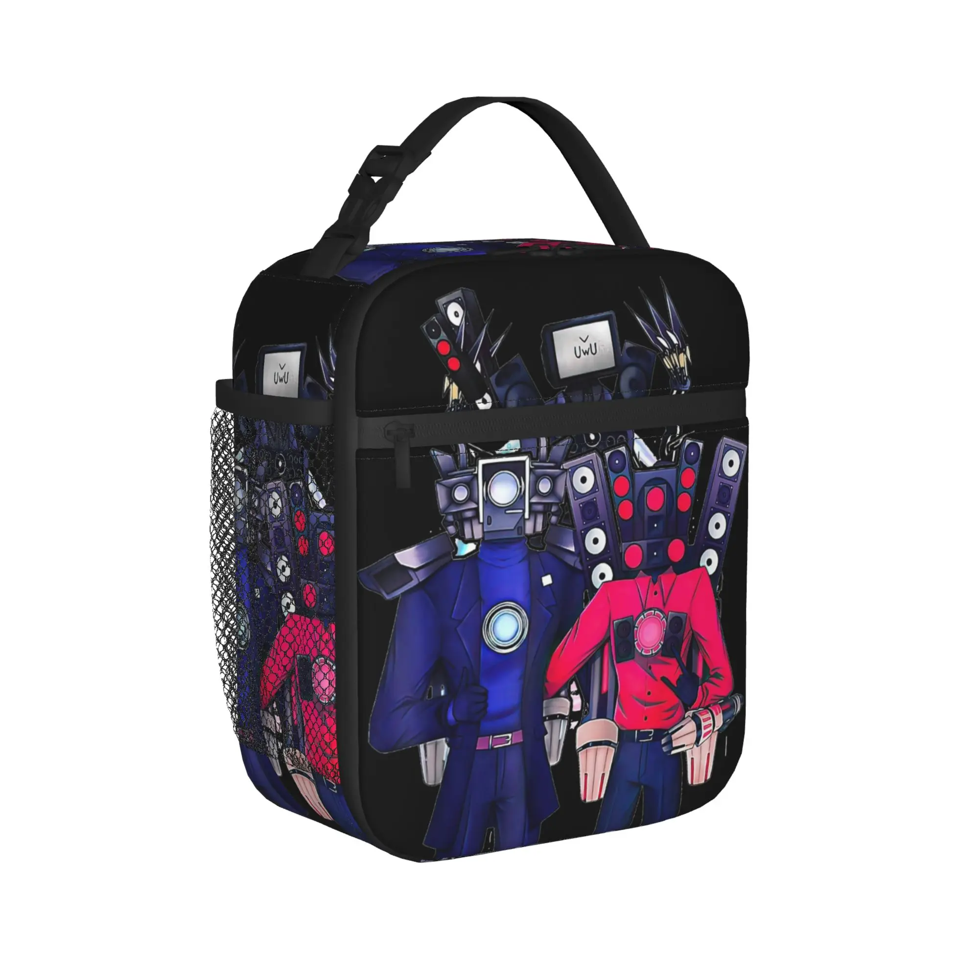 Speakerman and Cameraman Skibidi Toilet Insulated Lunch Bags High Capacity  Reusable Cooler Bag Lunch Box Tote Food Bag