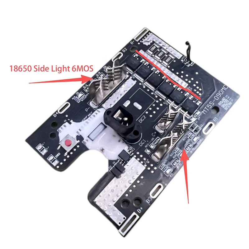 For   18650 3 Alloy With Temperature Control Side Lights Protection Board Fit For Electric Shears Angle Grinding Machine