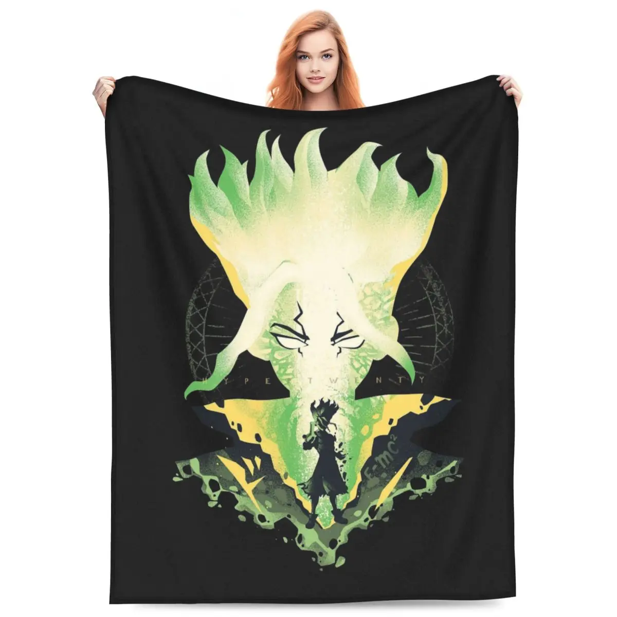Anime Dr Stone Blanket Flannel Sofa Throw Blanket Portable for Couch Bedding Throws Bedspread Quilt