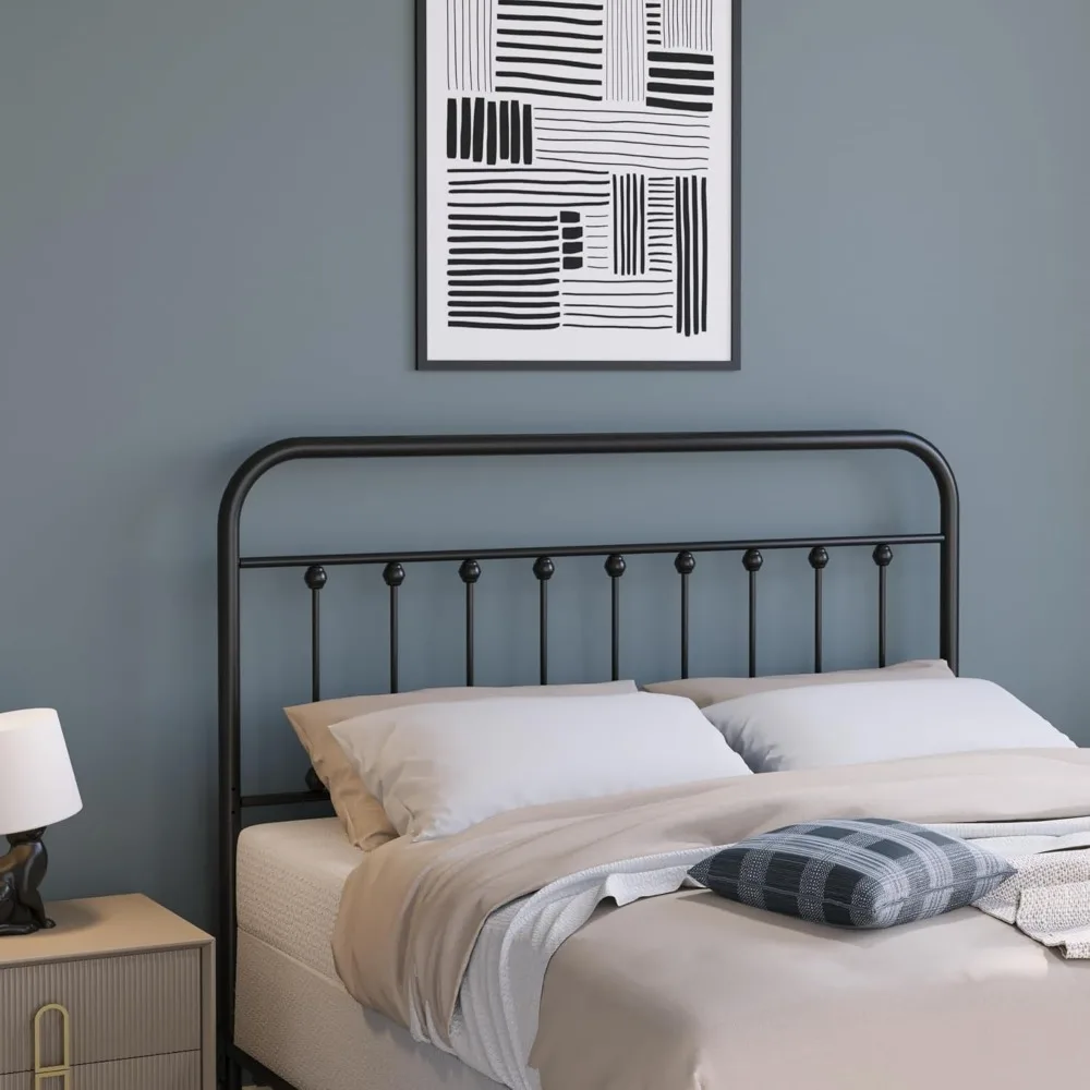 

Винтажные металлические изголовья, железный каркас с регулируемой высотой, фермерский дом в деревенском стиле, элегантный и прочный дизайн, простая сборка, нежно