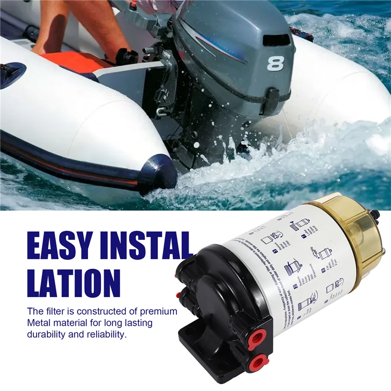 

QB-S3213 Fuel Water Separator Filter Assembly For Outboard Motor Mercury 35-60494-1 For Yamaha B32013 18-7932