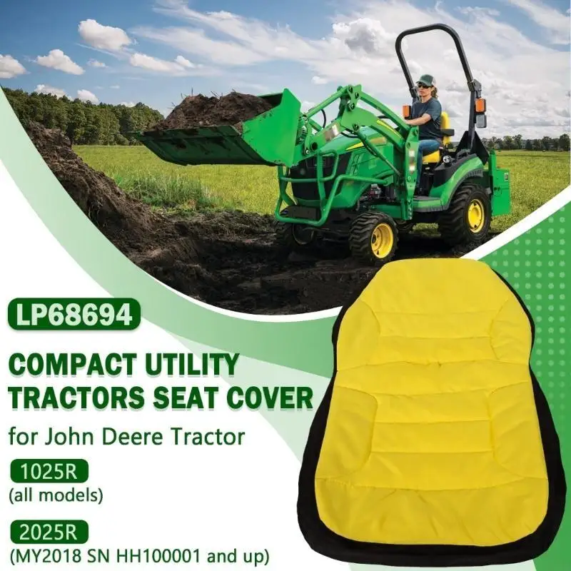 LP68694 2025R Adjustable Utility Tractor Cover Waterproof Comfortable Cushioned Supportive for Extended Farming Use New