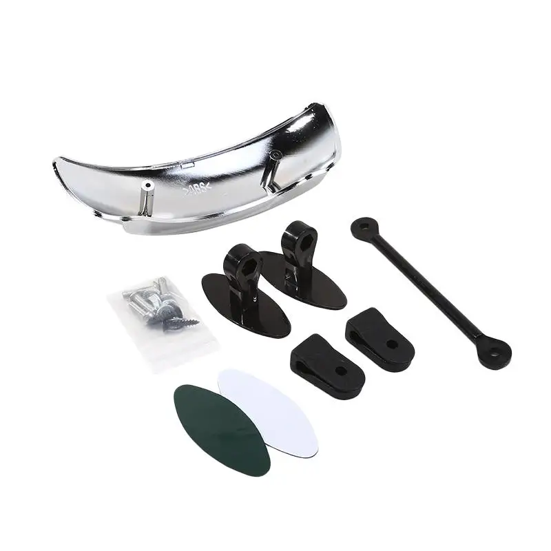 

Motorcycle 180° Wide Angle Rearview Mirror Blind Spot Elimination Safety Mirror for Scooter ATV Modification Accessories
