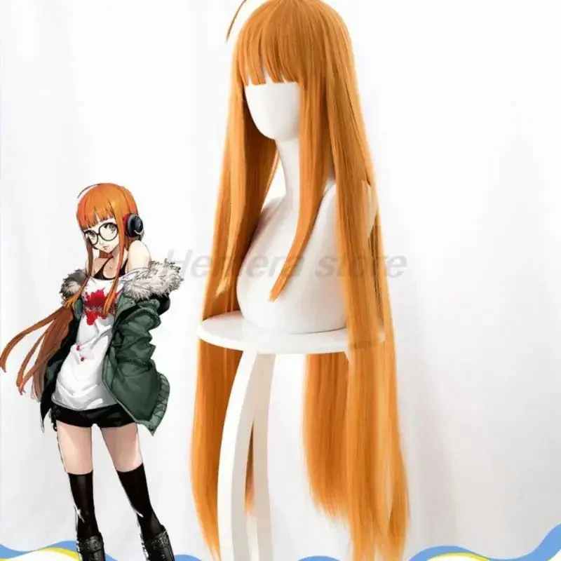 Game goddess persona 5 Futaba Sakura cosplay costume women's jacket suspender shirt genius hacker casual uniform wig p5set