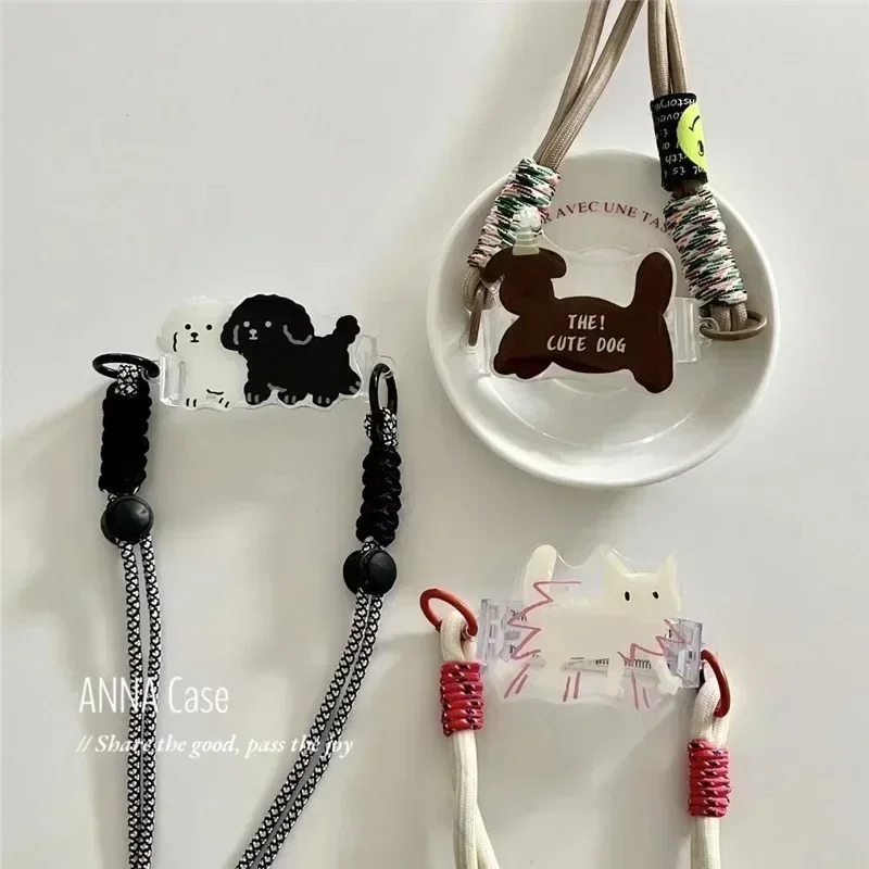 2024 Einstellbare Lange Handy Lanyard Umhängetasche Karte Hals Schnur Clip Hängen Lanyard Hängende Ornamente Charme Anti-verloren Lanyard