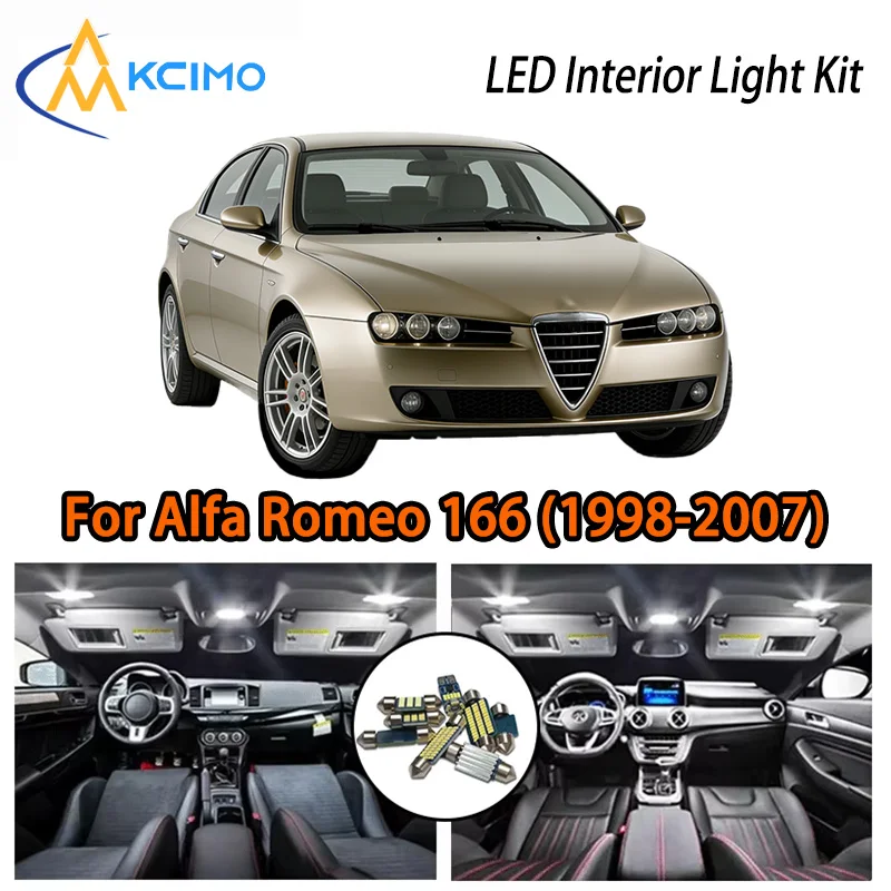 

KCIMO For Alfa Romeo 166 (1998-2007) Premium LED Interior Kit - 2 Colors , Quick Installation, Long-Lasting