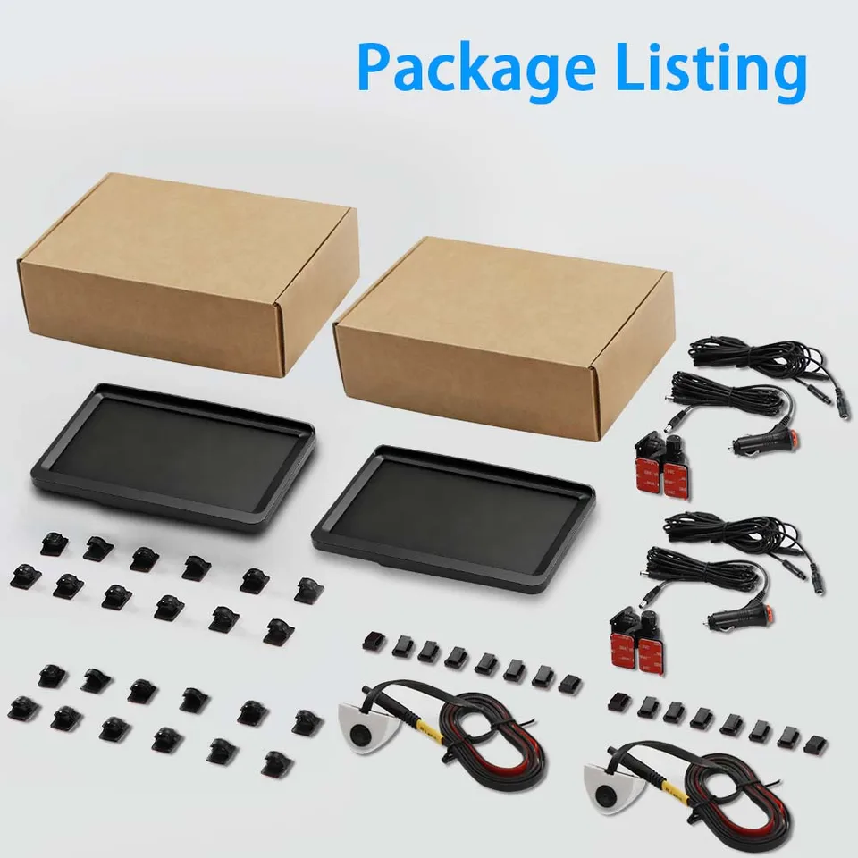 Carsanbo 7 Car Side View Camera System 1080P Monitor