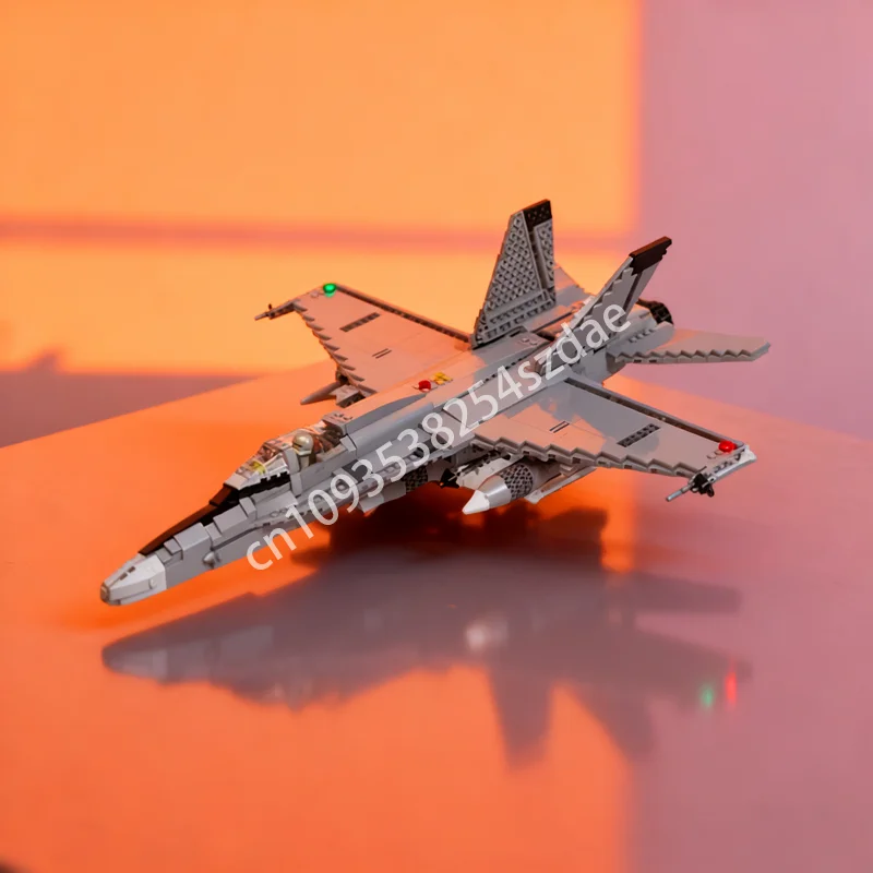 1594pcs MOC F A HORNET 맥도넬 더글라스 크리에이터 모델 빌딩 블록 창의적 아이디어 교육 장난감 브릭 크리스마스 선물 어린이용