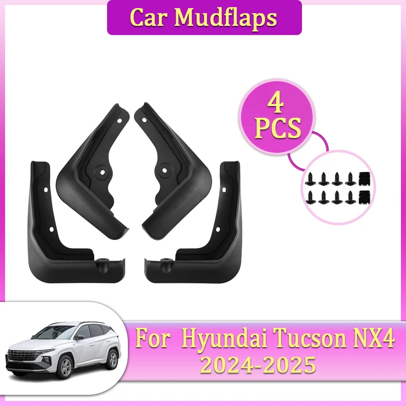 

Car Mudguard Parts For Hyundai Tucson NX4 N Line 2024 Accessorie 2025 Front Rear Wheel Mudflap Fender Flare Cover Guard Auto Mud