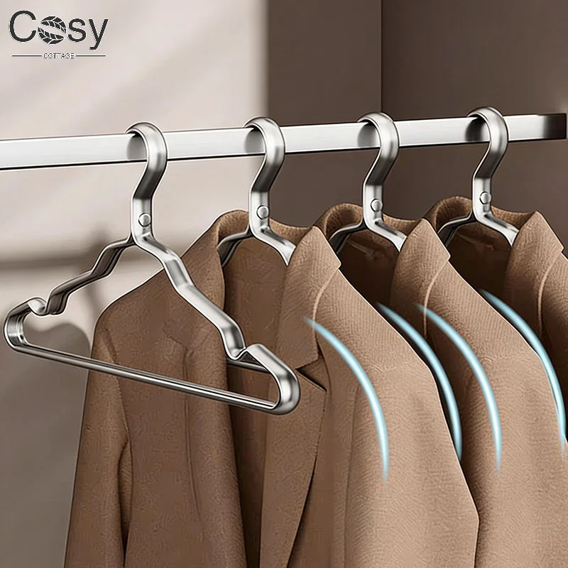 

10 шт., алюминиевые вешалки для одежды