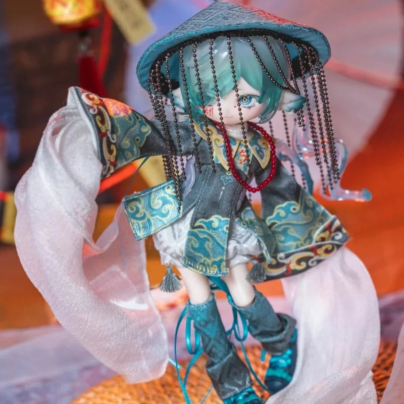 Autentyczna skrzynka na monety 1/12 Bjd Zielony Zombie Seria Figurka Anime Cool Cool Limitowana Edycja Ruchome Stawy Model Figurka Akcji Prezent
