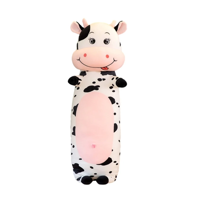 

Long Cow Plushie Pillows Stuffed Animal Pillow Cushion Plushie Sleeping Hugging Pillow Soft Cuddling Toy