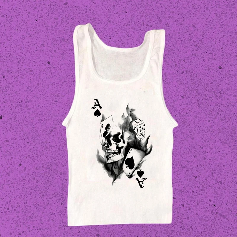 Y2k Moda Creativa Modello Comico Stampa Estetica Donna Tee Sexy Slim T-shirt a maniche corte Goth Harajuku Streetwear Crop Top