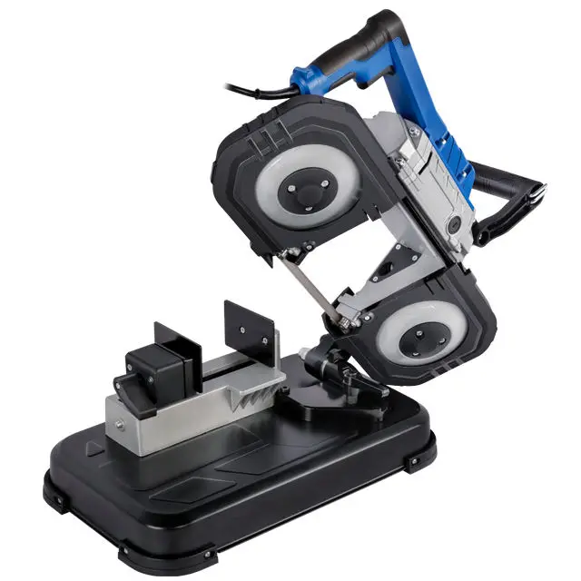 

High Visibility 45 Degree Metal Band Saw 5-Inch Desktop Wood and Metal Cutter Small Household Vertical Style Motor
