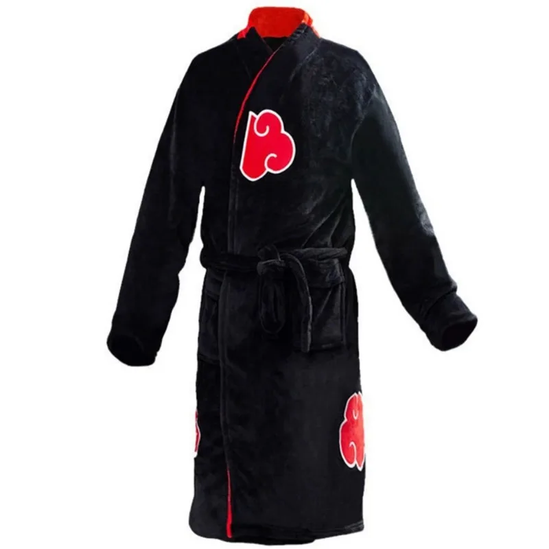 Naruto Anime Uzumaki Akatsuki Bath Robes Pyjamas Man Cosplay Home Costumes Yondaime Namikaze Bathrobe Thermal Nightgown Pajama