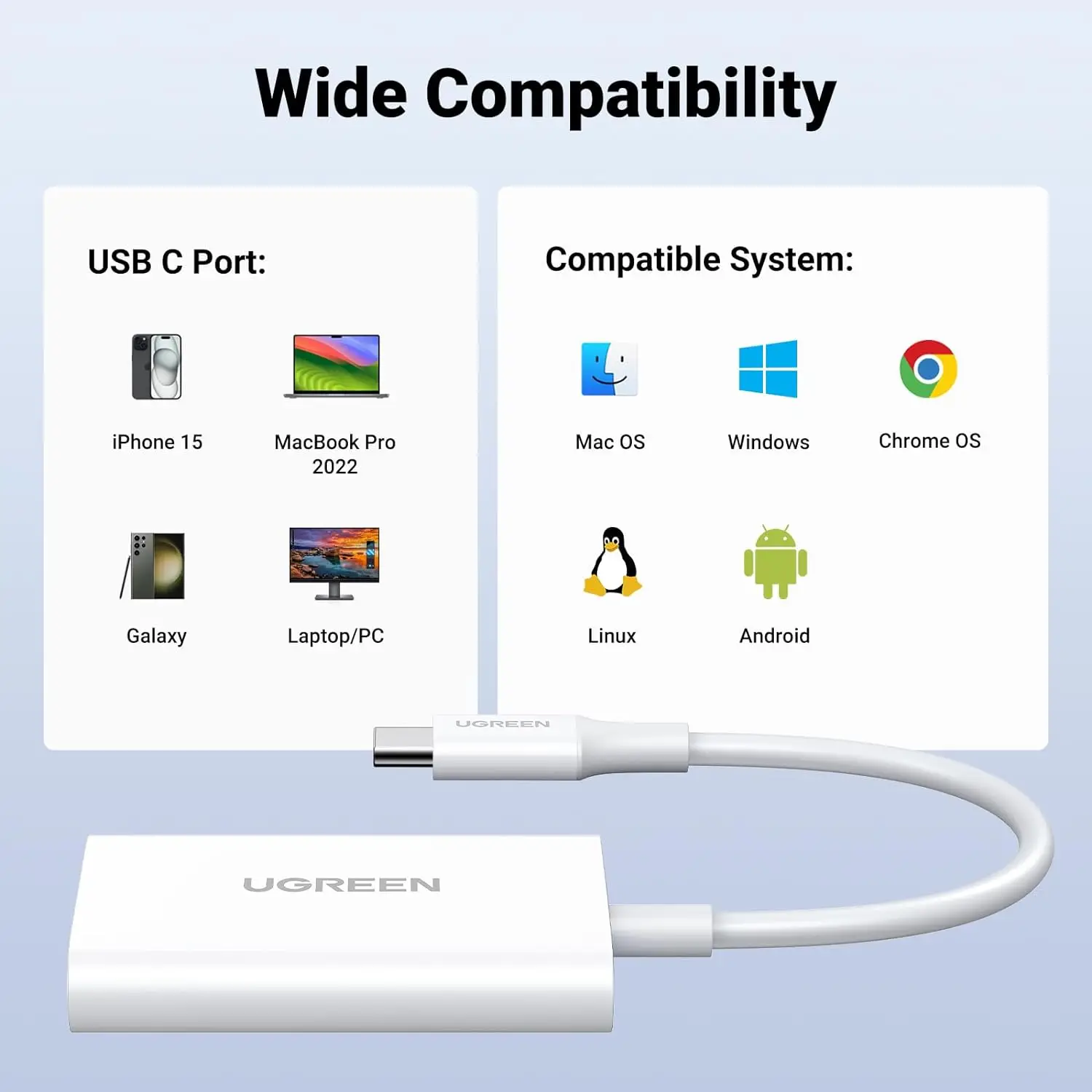 UGREEN SD 카드 리더 USB C, 고속 USB C 마이크로 카드 리더 어댑터 타입 C 메모리 카드 리더 170MB/s