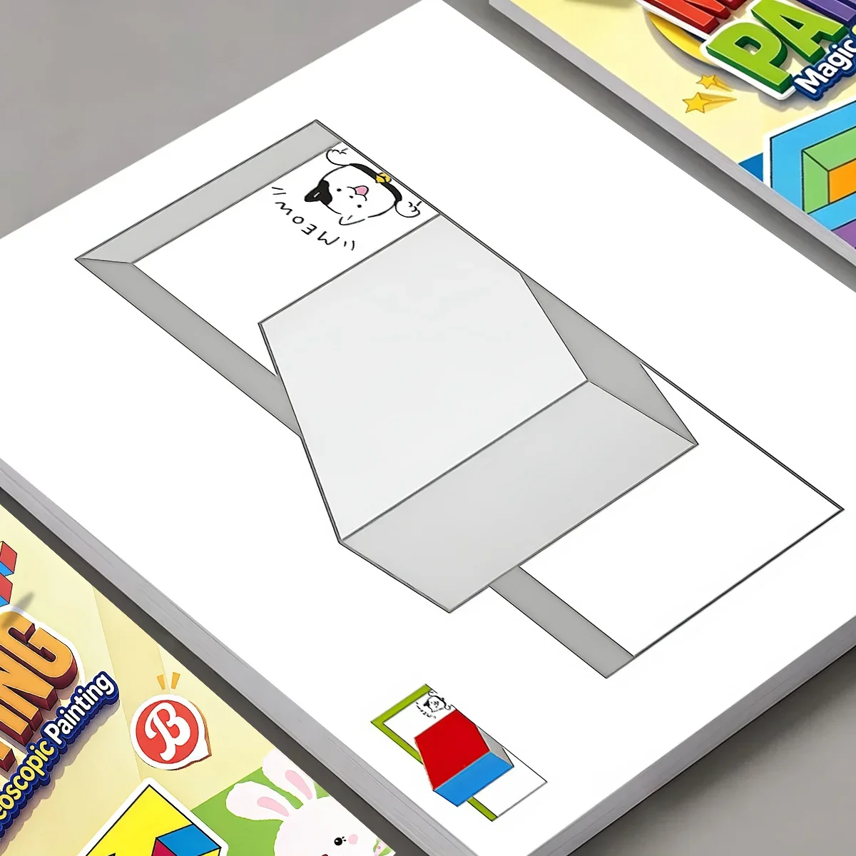 3D Stereoscopic Painting Book: Turn Flat into 3D with Your Hands – Fun Optical Illusion Art for Adults