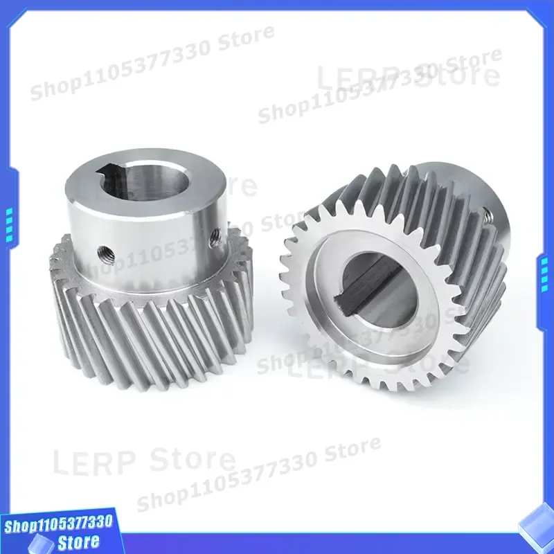 1.25 Module 30 Teeth Hardened Steel Spur Gear Silent Running Helical Design for Mechanical Transmission High Precision