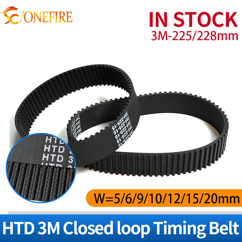 HTD3M Belt 3M 225/2…