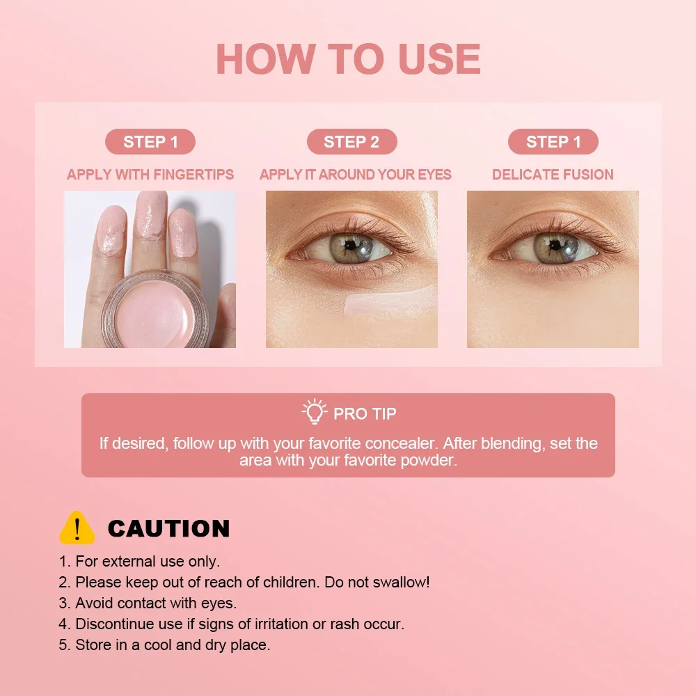 Eye Brightening White Skin Cover Dark Dark Circles Under Eye Law Fine Lines เหมาะสําหรับเครื่องสําอางตาสาวยุโรป USA