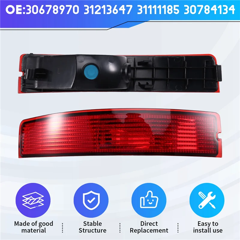 الذيل ضوء استبدال وقف مصباح 30678970 31213647 31111185 30784134 لفولفو XC90 MK1 2007-2015 وحدة عاكس المصد الخلفي