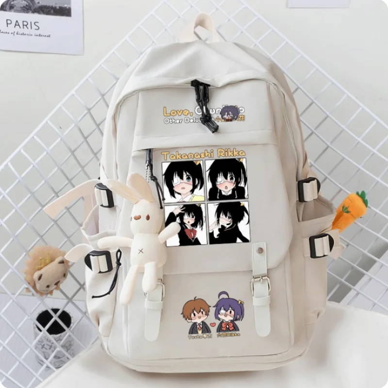 

Anime Love, Chunibyo & Other Delusions Cartoon Bag Women Man Fashion Leisure Belt Teenagers Student Backpack Handbag B137