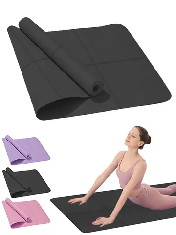 Yoga Mat Anti-skid Sports Fitness EVA Comfort Foam 4MM Thick Yoga Mat for Exercise Yoga and Pilates Gymnastics Mat