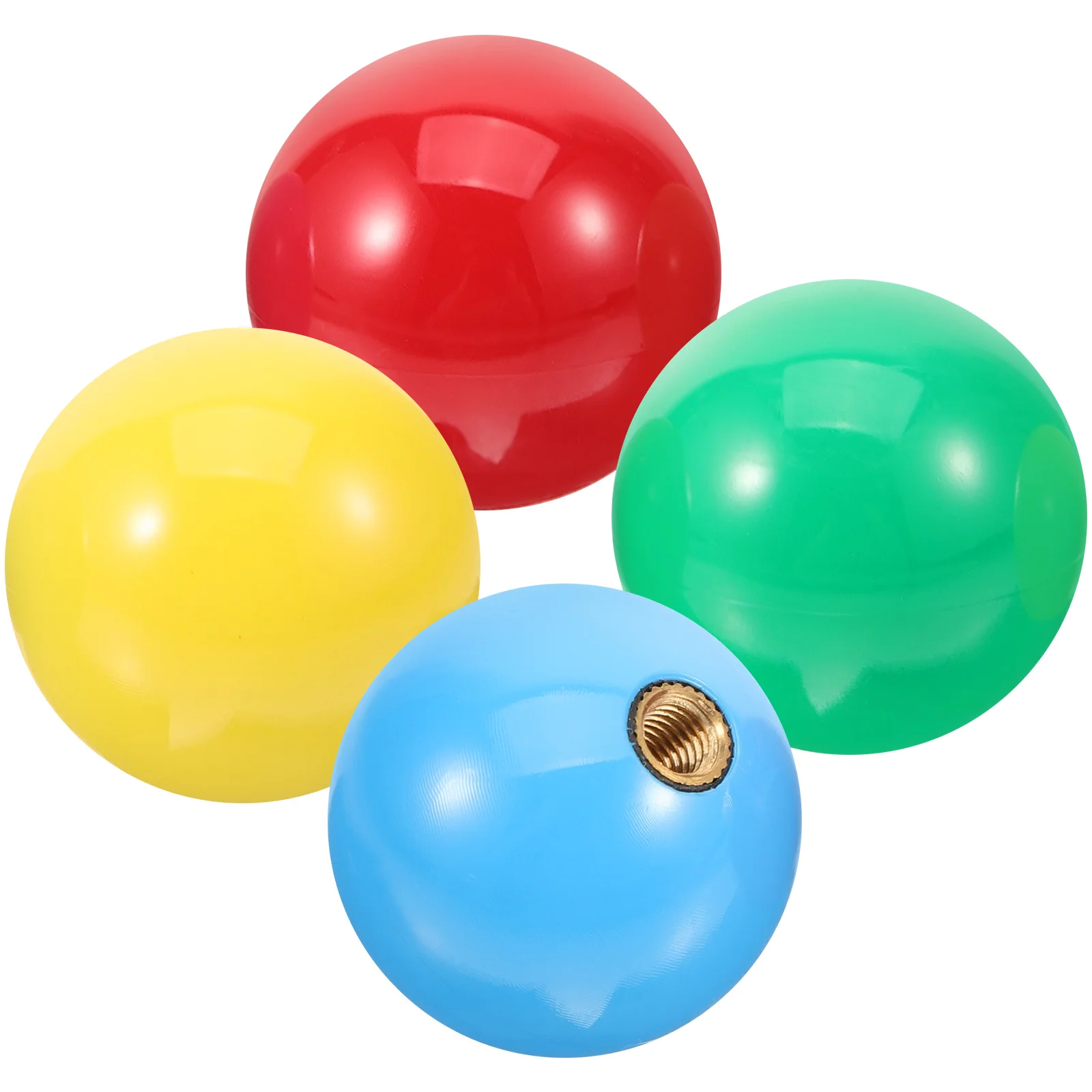4-teilige Spielkonsole Rocker Ball Joystick Griff Kopfsteuerungen Solid Top Joysticks für Videospiele Kunststoff
