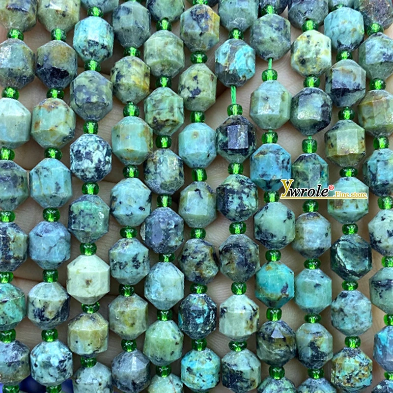 Natural Gem Stone 7x8mm Faceted Cone Column AAA Amethyst Loose Space Beads for Jewelry Making Diy Bracelets Charms Accessories