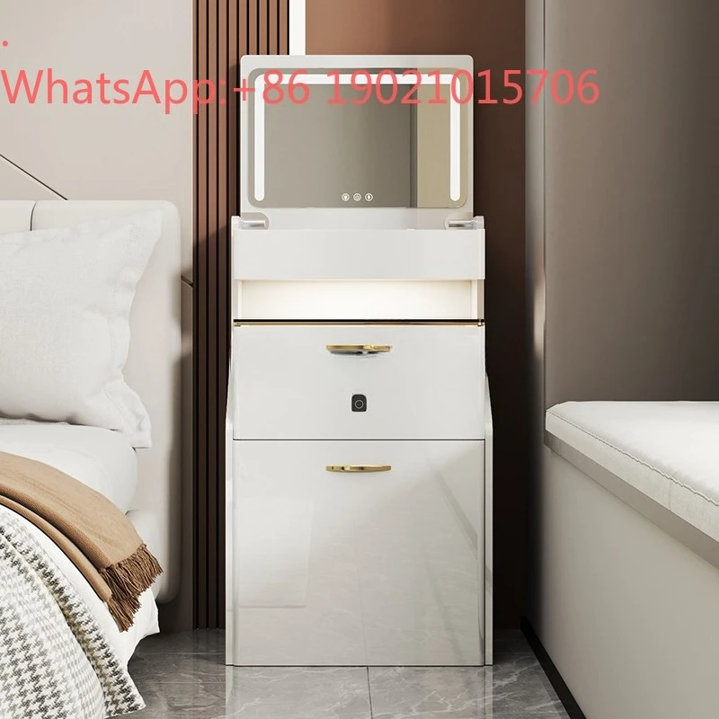 CL Flip Cover Dressing Table Light Luxury Bedroom New Small Bedside Makeup Table Integrated Storage