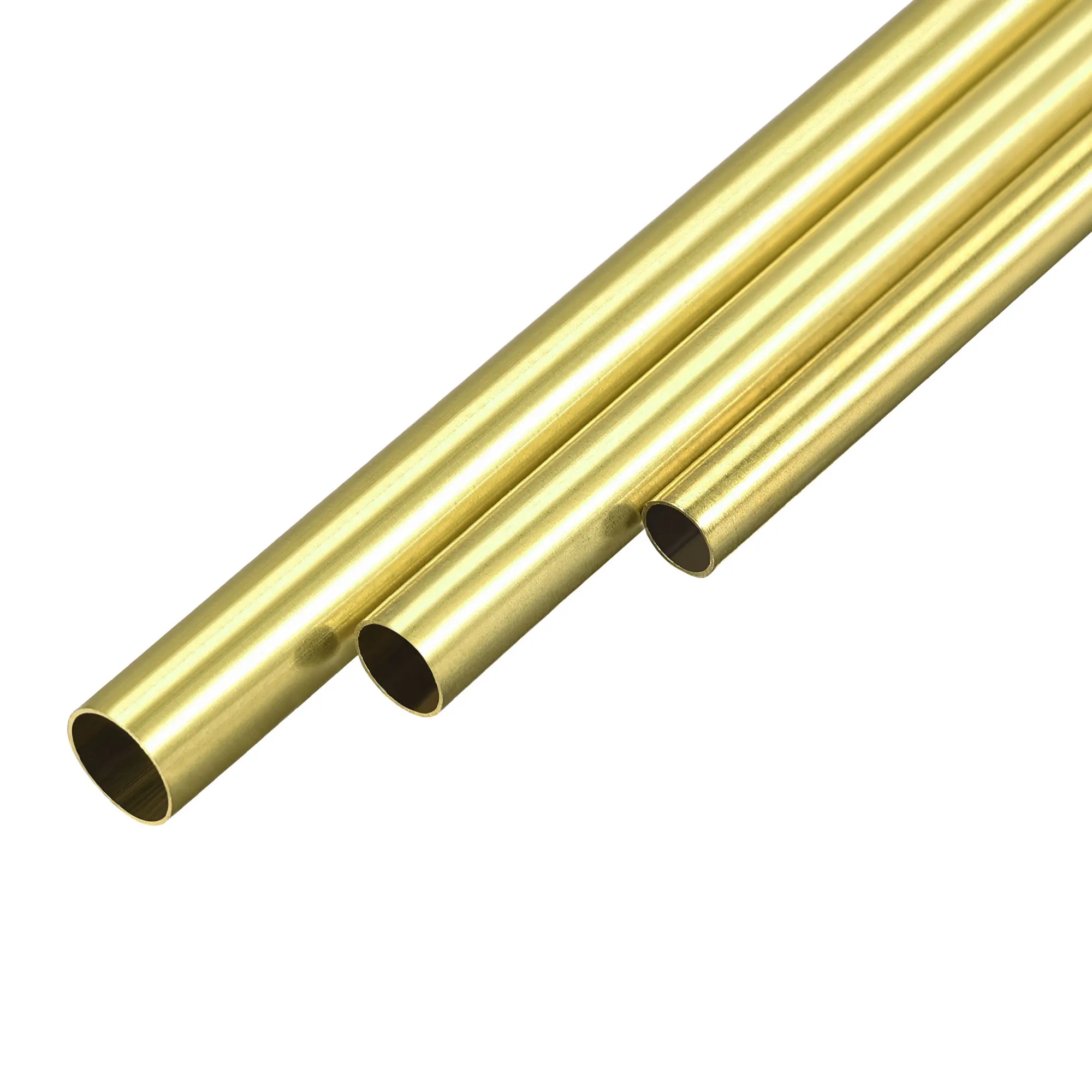 3Pcs Brass Tube 4mm 5mm 6mm OD 0.2mm/0.5mm Wall Thickness 300mm Length Seamless Round Pipe Tubing Brass Pipe for DIY Modelmaking