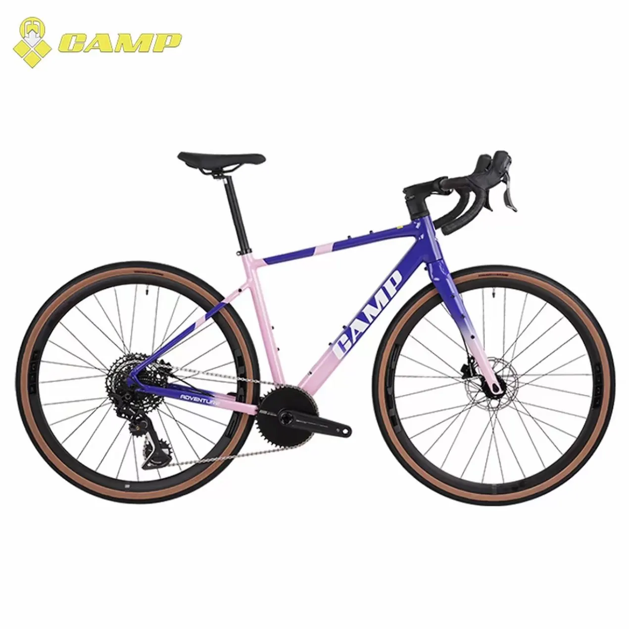 

CAMP26 Adventurer 5th RS-13Speed Closed platter 42T Aluminum Alloy Road Bike carbon fork Hydraulic Oil Disc Gravel Bike 700*35c