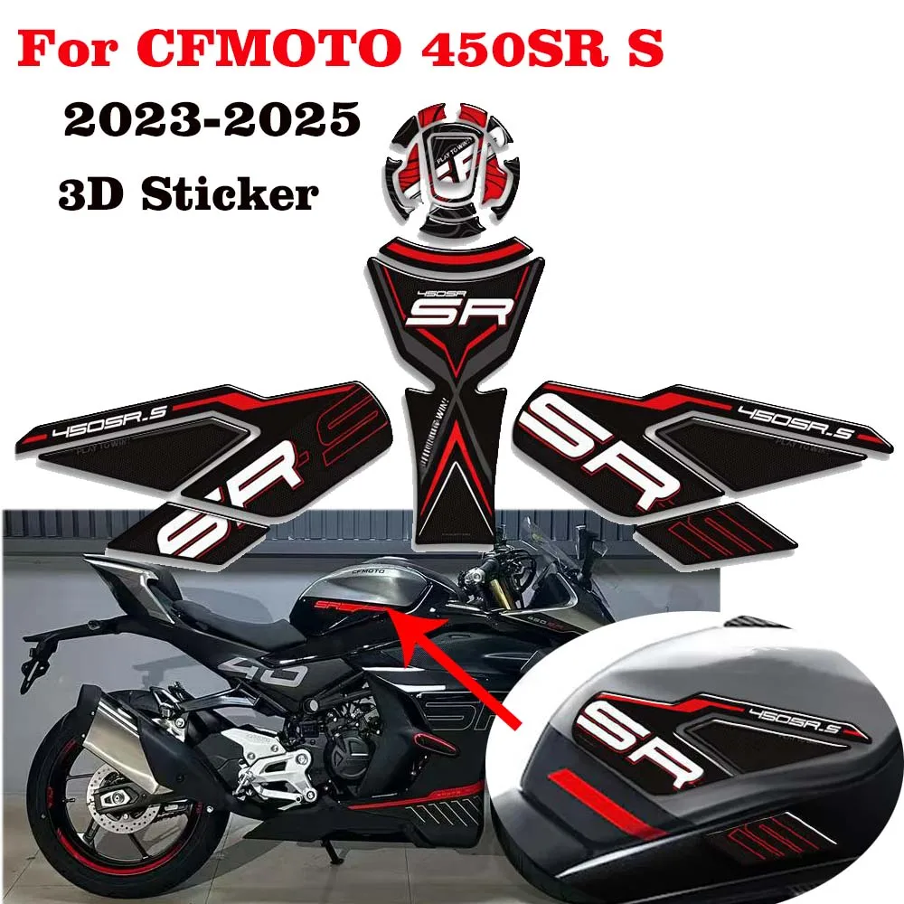 For CFMOTO 450SR S 450 SR 450SRS 2023 2024 2025 Protector Sticker Decals Kit Motorcycle Tank Pad 3