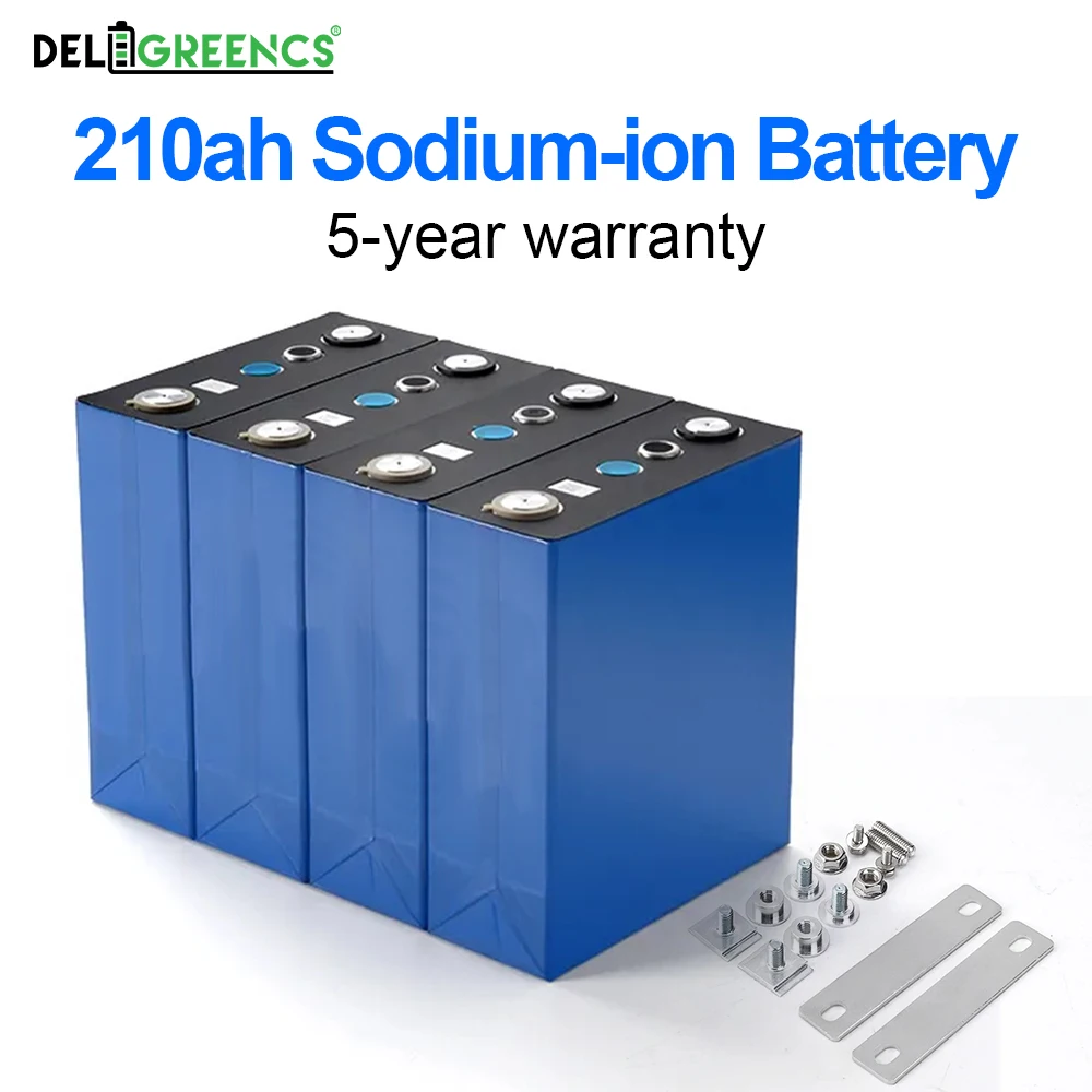 12V 24V 48V Sodium Na Ion Battery 3V 210AH Grade A+ Na Battery Rechargeable Na3V2(PO4)3 Cells Discharge at -30℃ for Solar