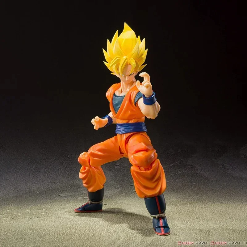 In Voorraad Bandai S.H.Figuarts Dragon Ball Z Super Saiyan Full Power Son Goku Figuur Anime Action Model Collectible Speelgoed Gift