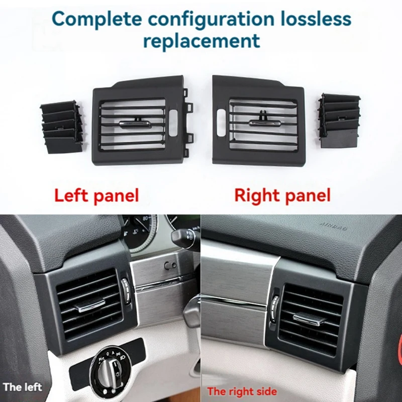 1 Pair Front Dash Dashboard A/C Air Vent Trim Panel L+R For Benz GLK Class X204 2010-2012