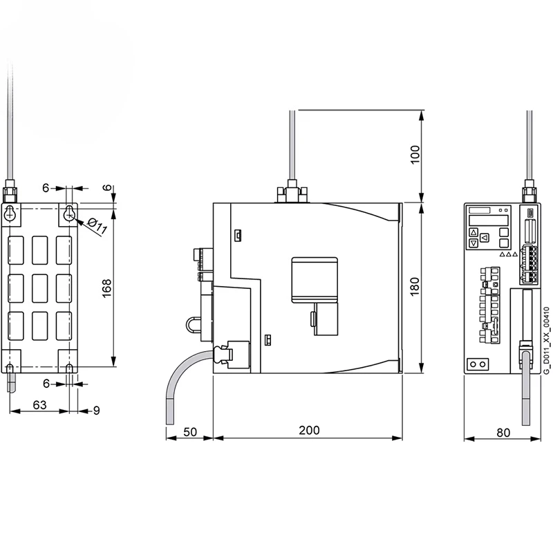 Neuer Original Sinamics V90 6SL3210-5FE11-0UA0 Servoantrieb Frequenzumrichter