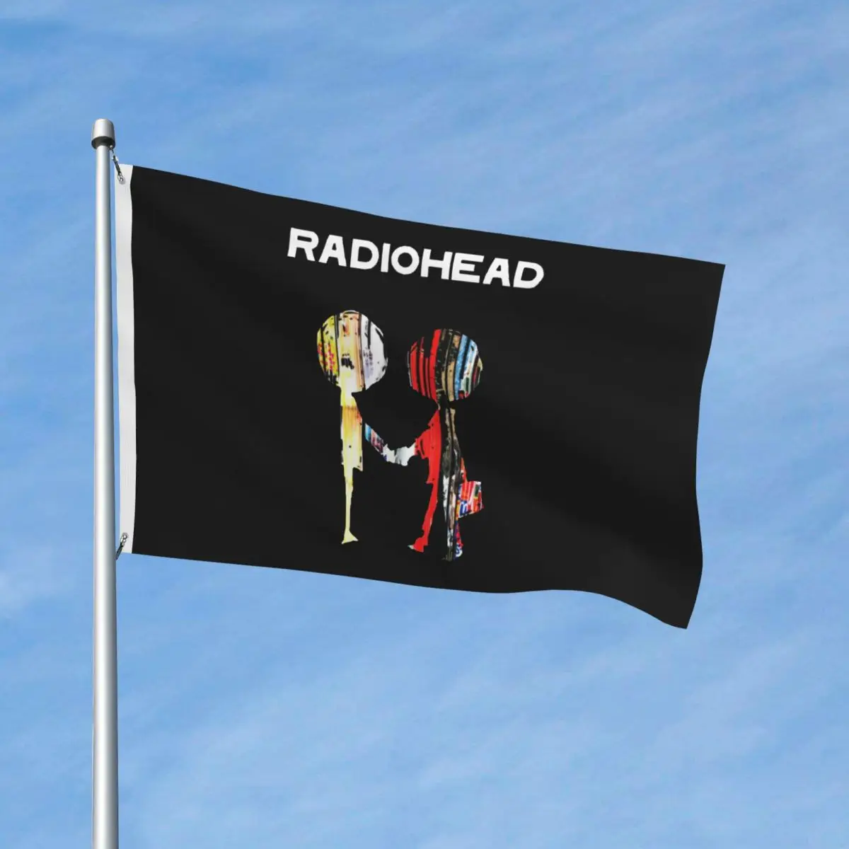 Radiohead Rock Music Flag Fade Proof Indoor Outdoor Banner All Weather Hanging Decoration